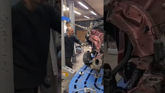 кузовной ремонт рихтовка востановление геометрии кузова на стапеле Додж Чарджер СТО Autostapel смотреть онлайн