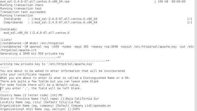 Como activar Self Signed Certificate en CentOS 7 смотреть онлайн