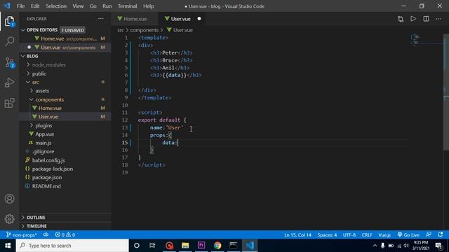 Vue JS 3 tutorial in Hindi #26 Non-Props Data смотреть онлайн