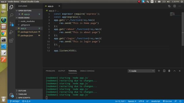 Node js tutorial in Hindi #16 Routing with express js смотреть онлайн