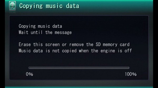 How to copy music from memory card to HDD Panasonic Strada