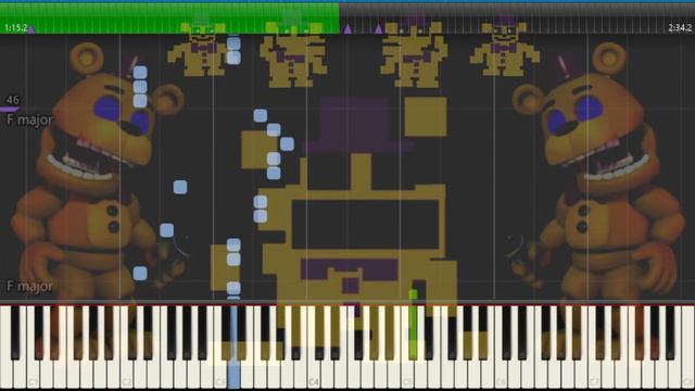 FNaF World - Stone Cold Scott Cawthon Boss [Midi Piano Synthesia] смотреть онлайн