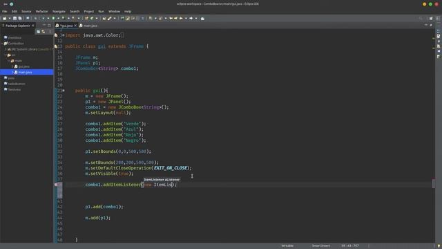 57. JComboBox | Interfaz gráfica Eclipse | Curso de Java desde cero смотреть онлайн