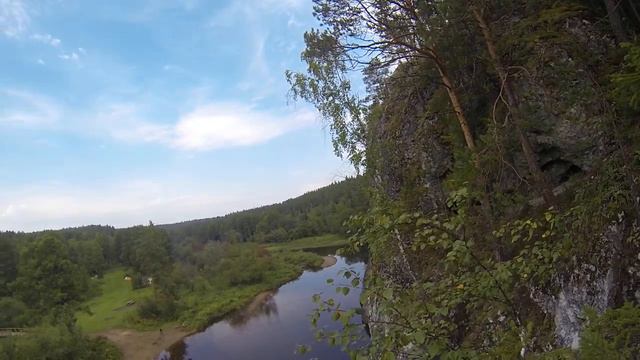 Пейзажи близ Карстового моста. Оленьи Ручьи. GoPro смотреть онлайн