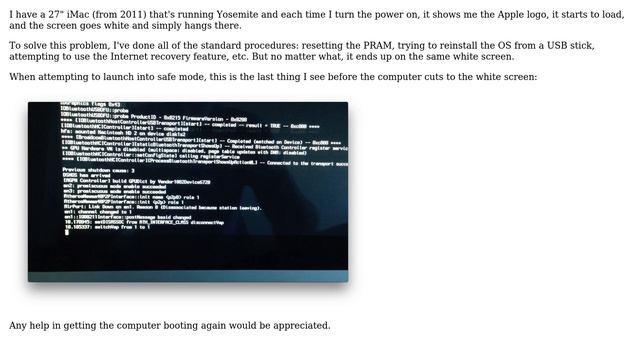 Apple: iMac gets stuck on the "White Screen of Death" during startup (2 Solutions!!) смотреть онлайн