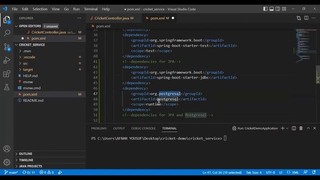 Part 10 - How to use PostgreSQL in microservices java spring boot First Application urdu tutorial смотреть онлайн