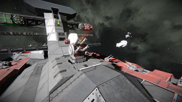 Battleship Railgun Turrets Firepower Tested - Space Engineers смотреть онлайн
