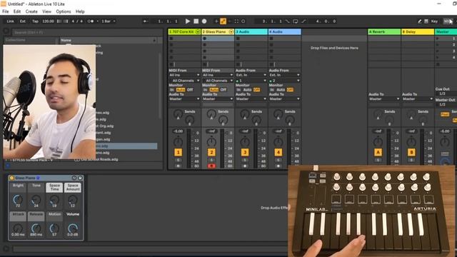 How to Play Drums on the Pads While Live Looping | Arturia Minilab MKII | Ableton Live смотреть онлайн