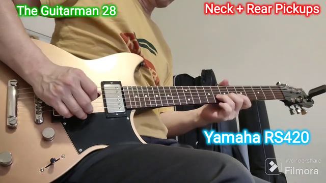 YAMAHA RS420 Maya Gold Electric Guitar Pickup Check Distortion😎 смотреть онлайн
