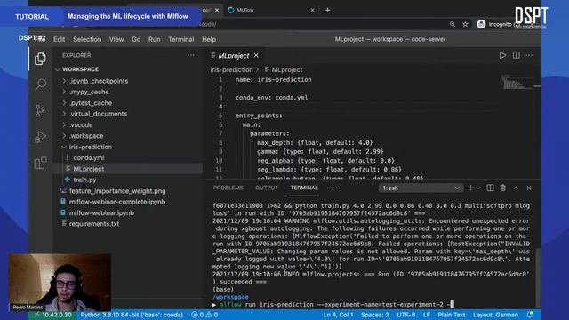 DSPT Tutorial #2 - Managing the ML lifecycle with Mlflow смотреть онлайн