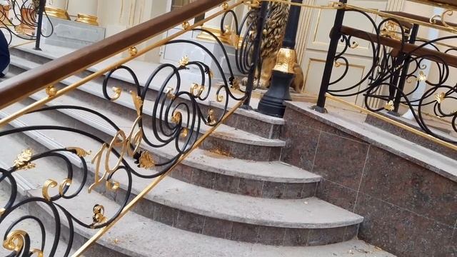 Кованые перила для школы. Изготовление. Монтаж. смотреть онлайн