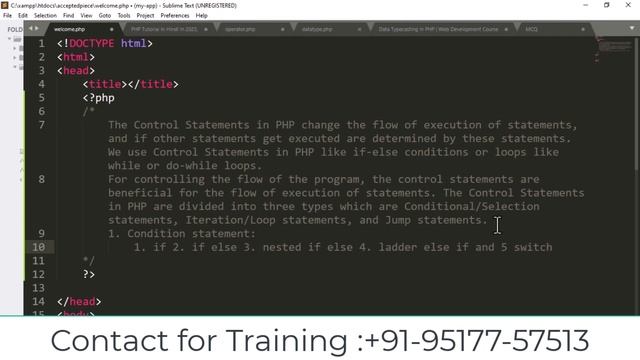Control structures in PHP | Web Development full course смотреть онлайн