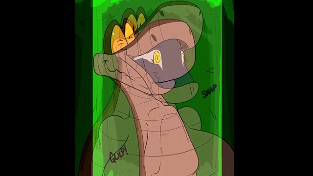 ?COMIC SNAKE VORE - Kaa Swallows A Furry Snake