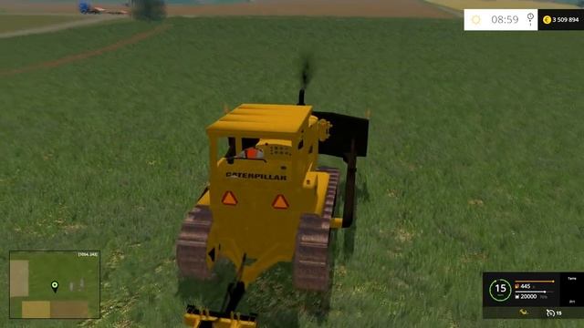Farming Simulator 15 CAT D9G and DOLLY SCRAPER смотреть онлайн