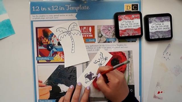 Shaker Card + Distress Ink Water Colouring