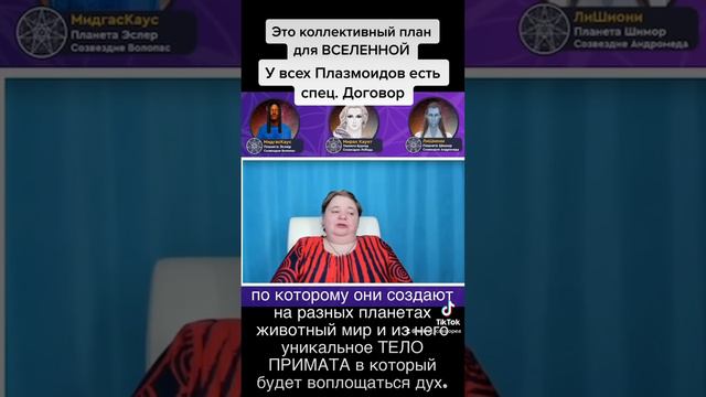 Это коллективный план ВСЕЛЕННОЙ.