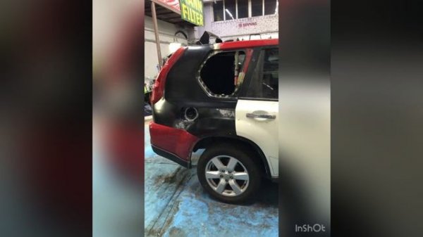 Замена заднего крыла NISSAN X-TRAIL