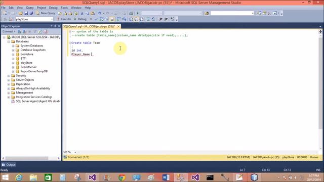 How to create table in SQL Server смотреть онлайн
