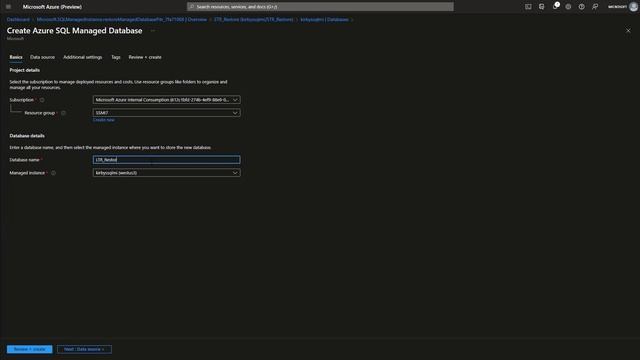 Restore database from LTR (Long Term Retention) backup on Azure SQL Managed Instance смотреть онлайн