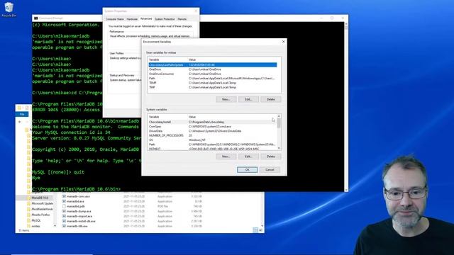 Add the terminal client 'mariadb' to your system path on Windows 10 смотреть онлайн