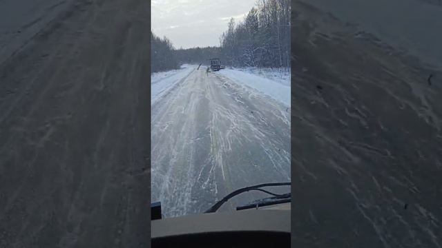 гололед на трассе. #гололед смотреть онлайн