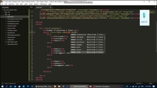 Bootstrap Table, Image, Alert In Nepali. Part-3 смотреть онлайн