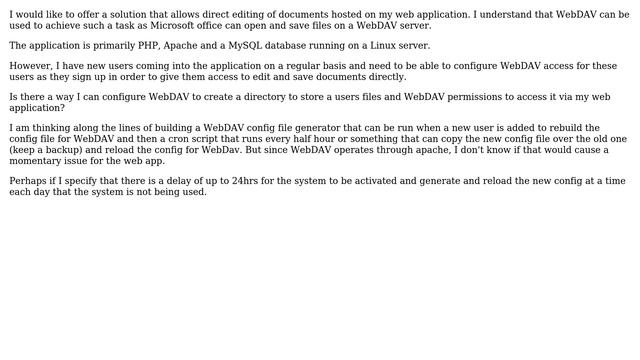 DevOps & SysAdmins: Can I configure webdav users dynamically from a web application? смотреть онлайн