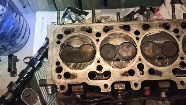 проверка клапанов головки блока на герметичность Fiat Palio