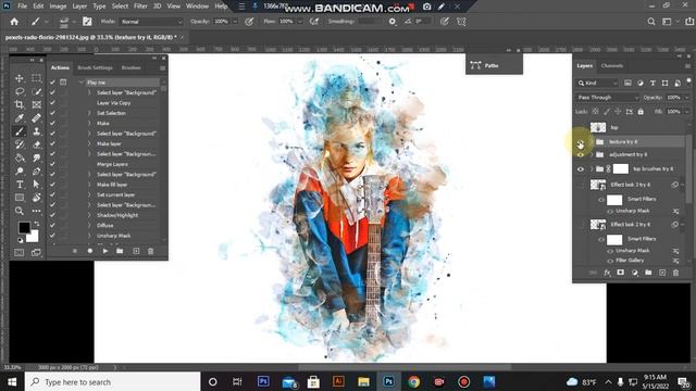 Classic Watercolor Art PS Action смотреть онлайн