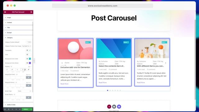 How To Create Post Carousel in WordPress Using Exclusive Addons for Elementor смотреть онлайн