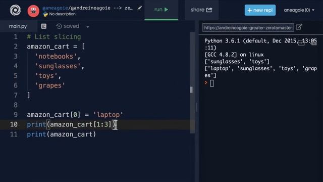 [Language skills Python] List Slicing [Tutorial] смотреть онлайн