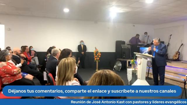 En Vivo, desde San Bernardo: reunión de José Antonio Kast con pastores y líderes evangélicos смотреть онлайн