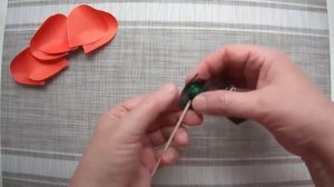 Маки из  Простой Цветной Бумаги