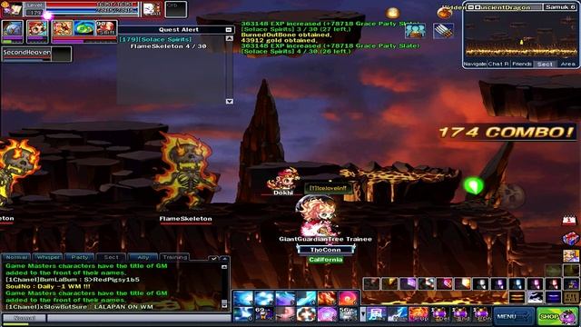 Soul Saver Online - White Mage vs QuickQuest 179 (Flame Skeleton) смотреть онлайн