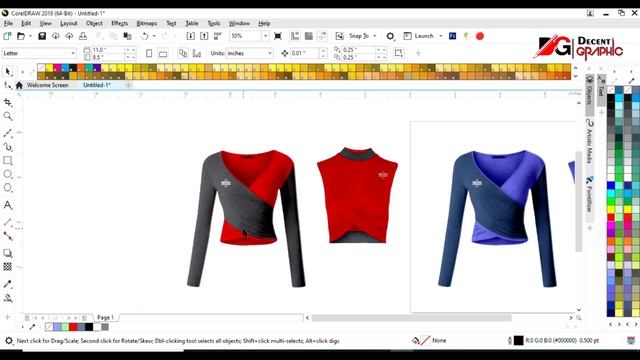 Free Long Sleeve t-shirt Editable Mockup Design in Adobe Illustrator & CorelDraw смотреть онлайн