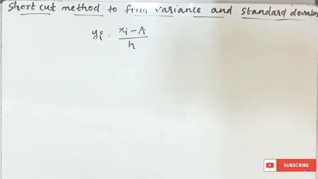 Variance and Standard deviation, Another formula & Shortcut method, Statistics, Class 11. смотреть онлайн