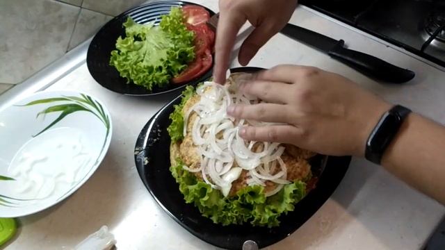 САМЫЙ БОЛЬШОЙ БУРГЕР/МЕГА-БУРГЕР/BIG BURGER/КАК ПРИГОТОВИТЬ БУРГЕР/БУРГЕР-ТОРТ