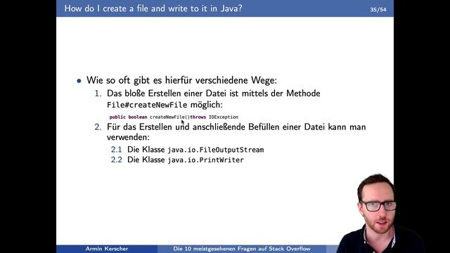 Java - Die 10 meistgesehenen Fragen auf Stack Overflow (8/10) смотреть онлайн