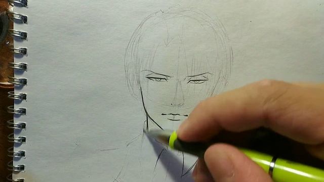 КАК НАРИСОВАТЬ ЛЕВИ АКЕРМЕНА ?!How to DRAW LEVI ACERMEN?Рисую Леви Акермена смотреть онлайн