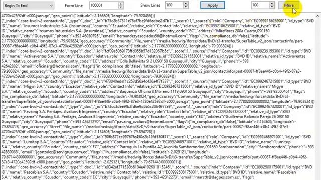 View specific lines of large JSON file смотреть онлайн
