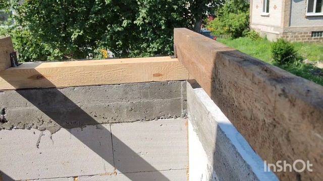 Каркас крыши пристройки - ч. І, мауэрлат, балки, стропила смотреть онлайн