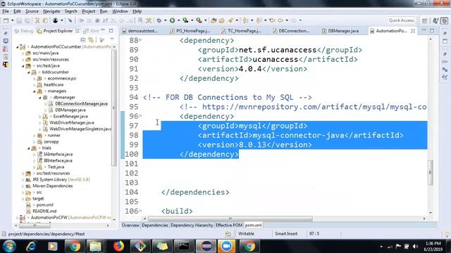 JDBC My SQL connection in Test Automation Framework смотреть онлайн