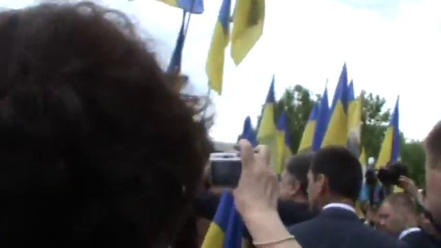 Сэлфи с Президентом Порошенко! Одесса встречает Президентов Украины и Грузии! 1 смотреть онлайн