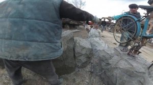 как  сделать декоративный   камень  скалу из  цемента  ..камнем... технологии  ссср. мастер  класс