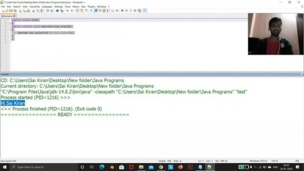 Configuration of Javac and Java in Notepad ++