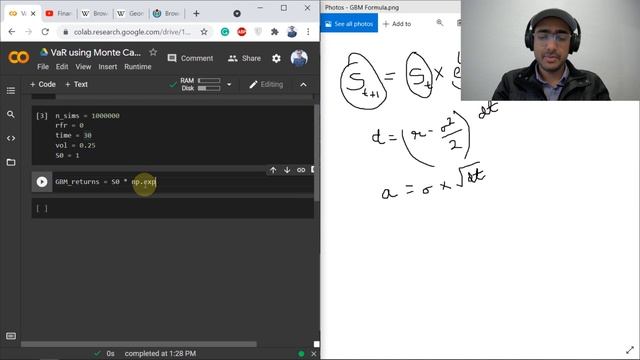 MONTE Carlo Simulation of Value at Risk (VaR) in Python *?* смотреть онлайн