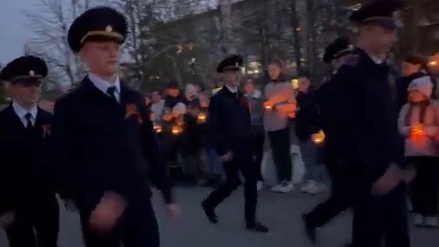 "Свеча памяти" в пос. Кудряшовский НСО 9 мая 2022 г. смотреть онлайн