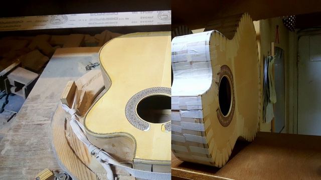Classical Guitar/ 클래식기타 제작-56. 컷어웨이기타 3대. смотреть онлайн