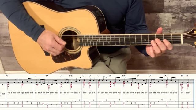 Loch Lomond - Open G Guitar Tuning смотреть онлайн