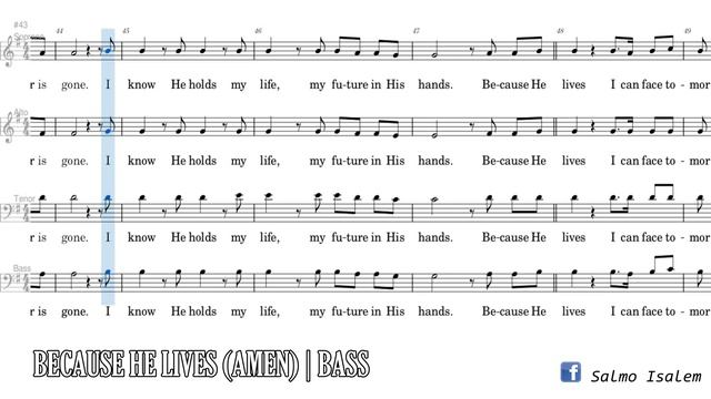 Because He Lives Amen (Bass) смотреть онлайн